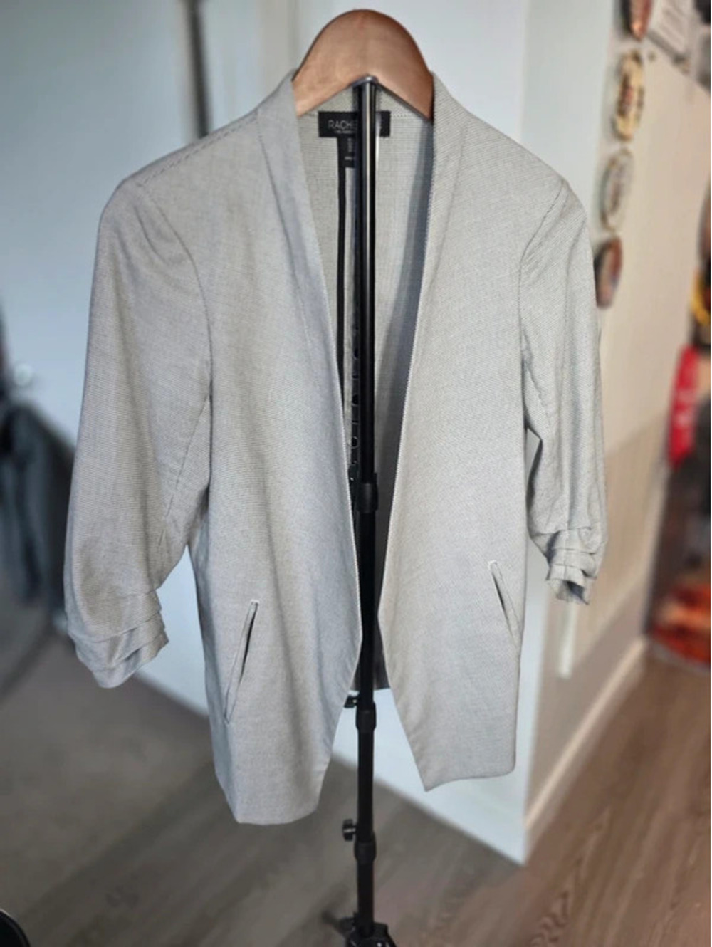 Rachel Zoe Women's Light Gray Blazer Jacket Size S